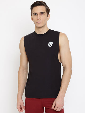 Men’s T-shirt (Long Arm Hole) Black