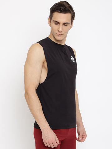 Men’s T-shirt (Long Arm Hole) Black