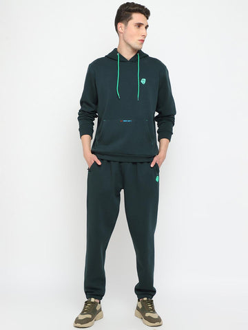 Mens Hoodie and Jogger Set - Sea Weed Green