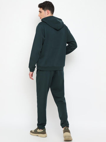 Mens Hoodie and Jogger Set - Sea Weed Green