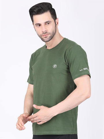 Men’s Half Sleeve Active T-shirt (Cotton)