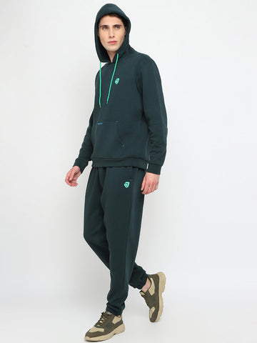 Mens Hoodie and Jogger Set - Sea Weed Green