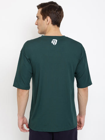 Unisex Tshirt Over Sized (Half Sleeve) Dark Green