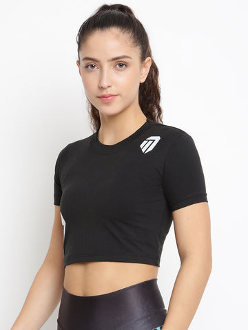 Women’s Crop Top half Sleeves (Free fall)