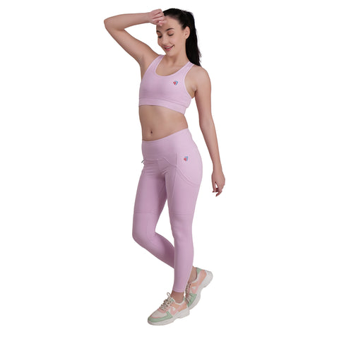 Women's Yoga Cord Set - Pink (Pine)
