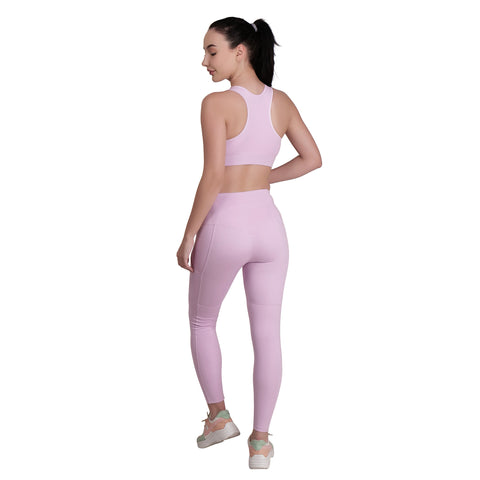 Women's Yoga Cord Set - Pink (Pine)